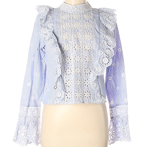 Sea New York exploded eyelet ruffle top - Picture 3 of 8